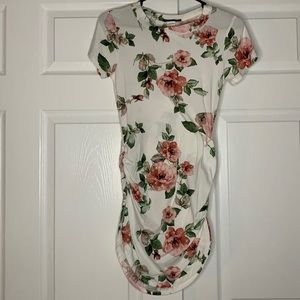 White floral dress
